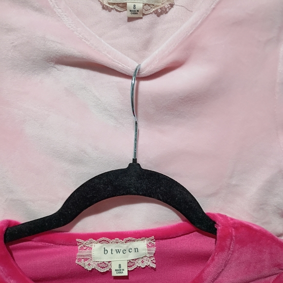 btween Pink, Light Pink, and Black Long Sleeve Tees - Picture 2 of 3